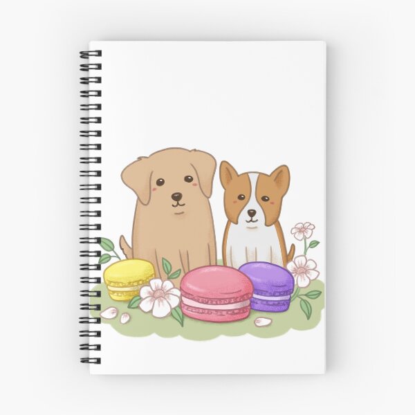 Item preview, Cute Puppies and Macarons Illustration designed and sold by Kyut-Yum.