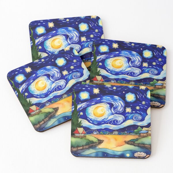 Item preview, Starry Night Inspired designed and sold by Whimsy Fae Studio.