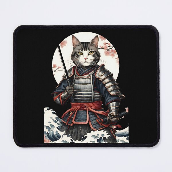 Item preview, Cat Samurai with Sakura and Wave designed and sold by YUI Works.