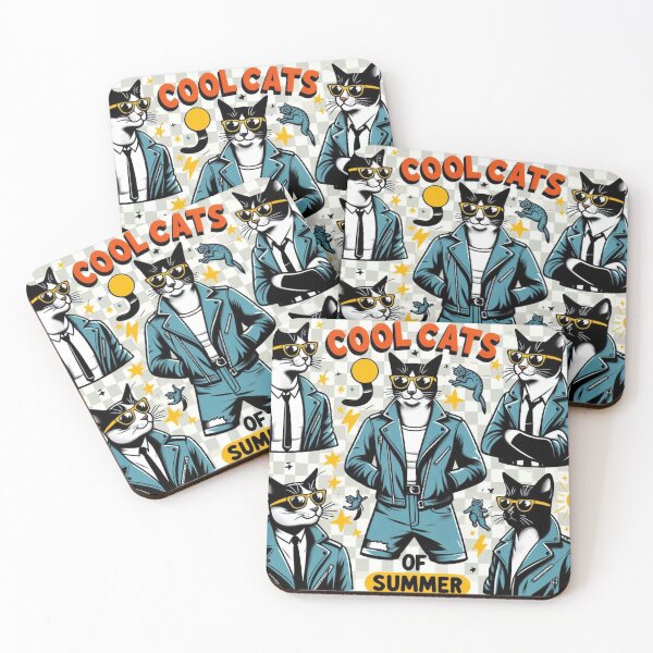 Item preview, Cool Cats of Summer designed and sold by martaroo.