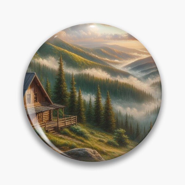 Item preview, Sunrise In The Valley Cabin designed and sold by CL JOHNSON.