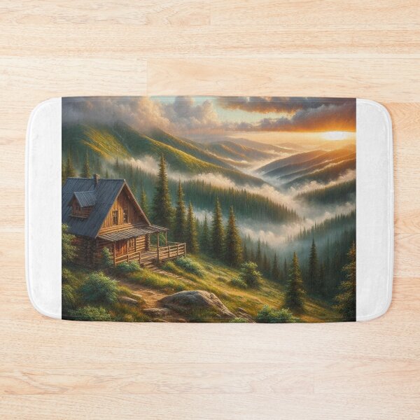 Item preview, Sunrise In The Valley Cabin designed and sold by CL JOHNSON.