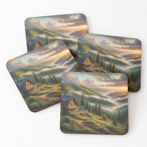 Item preview, Sunrise In The Valley Cabin designed and sold by CL JOHNSON.