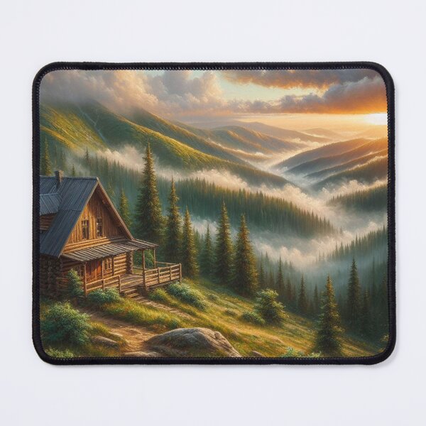 Item preview, Sunrise In The Valley Cabin designed and sold by CL JOHNSON.