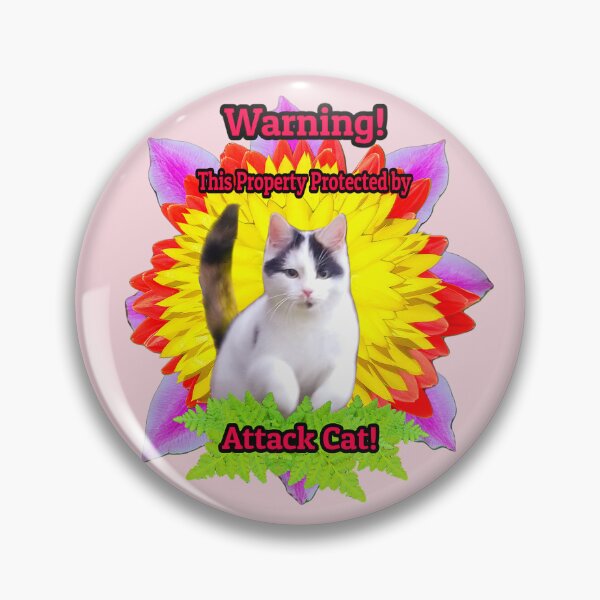 Item preview, Warning! Attack Cat! designed and sold by TriffidGarden.