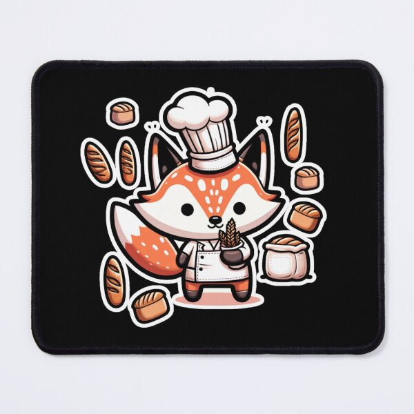 Item preview, Adorable Baker Fox designed and sold by pixelpulsenyc.