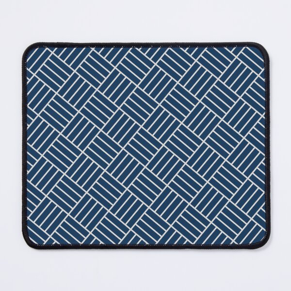 Item preview, Blue & Silver Quad Line Stripes Square Sequence Pattern designed and sold by Alchemy-A-La-G.
