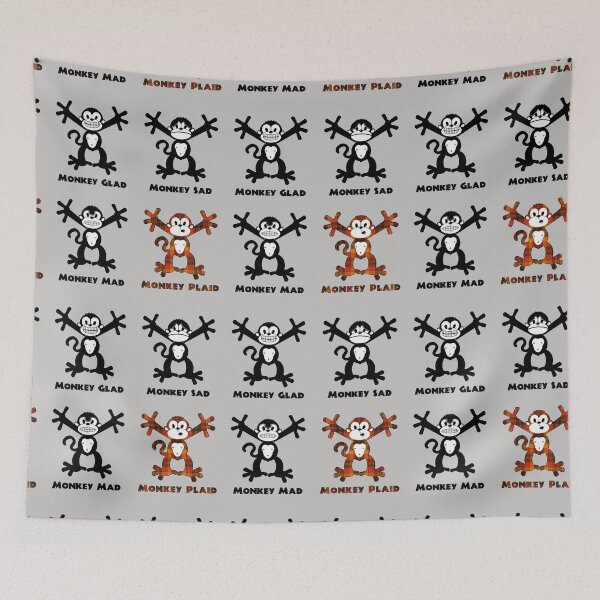 Item preview, Monkey Plaid designed and sold by UnclePickle.