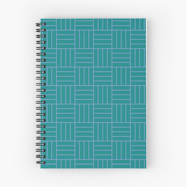Item preview, Teal & Blue Quad Line Stripes Square Sequence Pattern designed and sold by Alchemy-A-La-G.