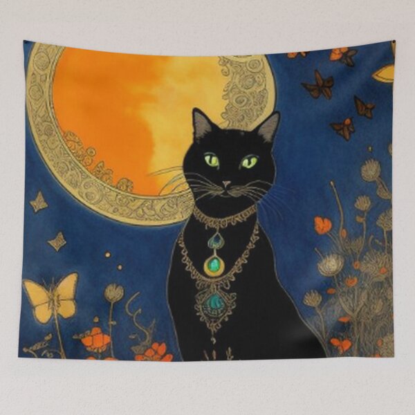 Item preview, Abstract Black Cat Art designed and sold by TheDarkWardrobe.