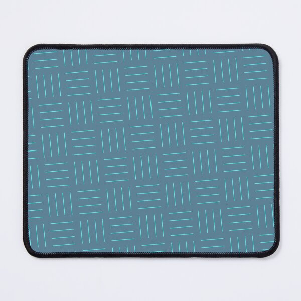 Item preview, Dark-Teal & Teal Quad Line Stripes Square Sequence Pattern designed and sold by Alchemy-A-La-G.