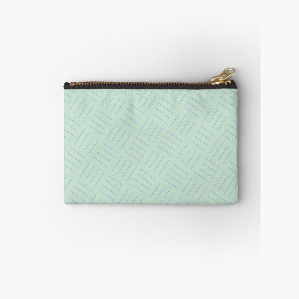 Item preview, Mint & Blue Quad Line Stripes Square Sequence Pattern designed and sold by Alchemy-A-La-G.