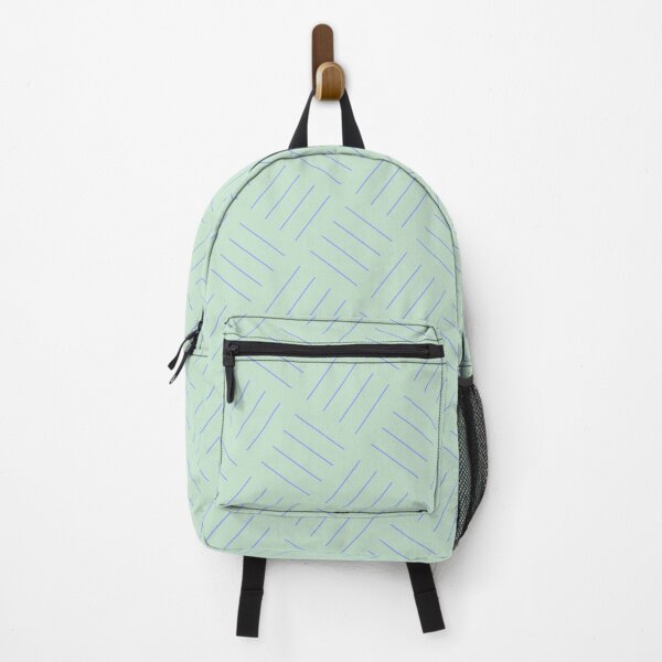 Item preview, Mint & Blue Quad Line Stripes Square Sequence Pattern designed and sold by Alchemy-A-La-G.