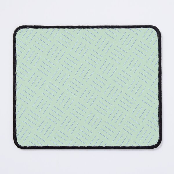 Item preview, Mint & Blue Quad Line Stripes Square Sequence Pattern designed and sold by Alchemy-A-La-G.