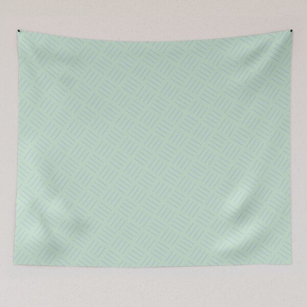 Item preview, Mint & Blue Quad Line Stripes Square Sequence Pattern designed and sold by Alchemy-A-La-G.