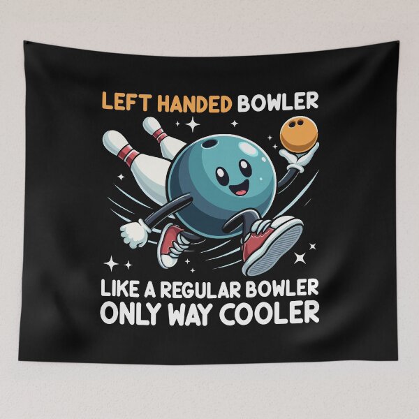 Item preview, Funny Left Handed Bowler Design For Him Her Bowling Lovers designed and sold by Stick-Artistry.