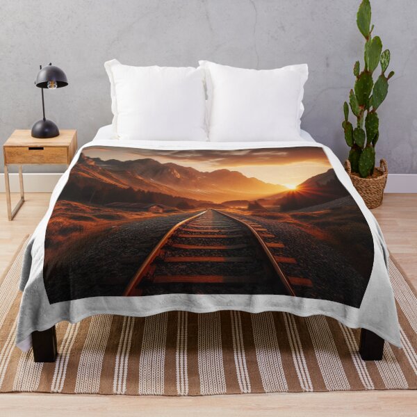 Item preview, Tracks West Railroad To Sunset designed and sold by CL JOHNSON.