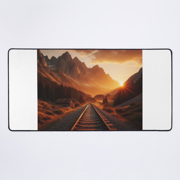 Item preview, Tracks West Railroad To Sunset designed and sold by CL JOHNSON.