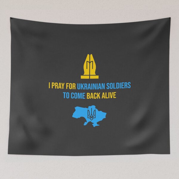 Item preview, I pray for Ukrainian soldiers to come back alive designed and sold by cabana.space.