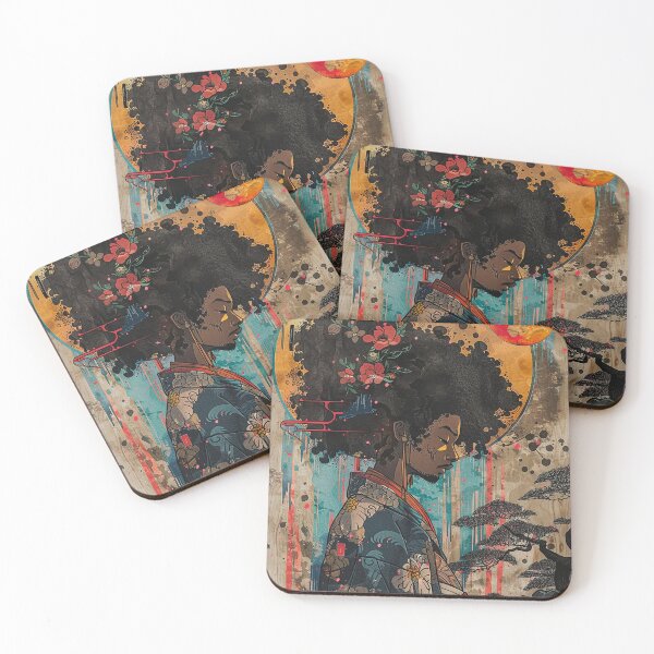 Item preview, Colorful Afro Man Anime Phone Case Inspired by Hayao Miyazaki designed and sold by Kai Wen Designs.