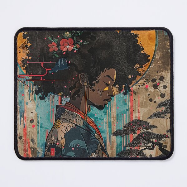 Item preview, Colorful Afro Man Anime Phone Case Inspired by Hayao Miyazaki designed and sold by Kai Wen Designs.