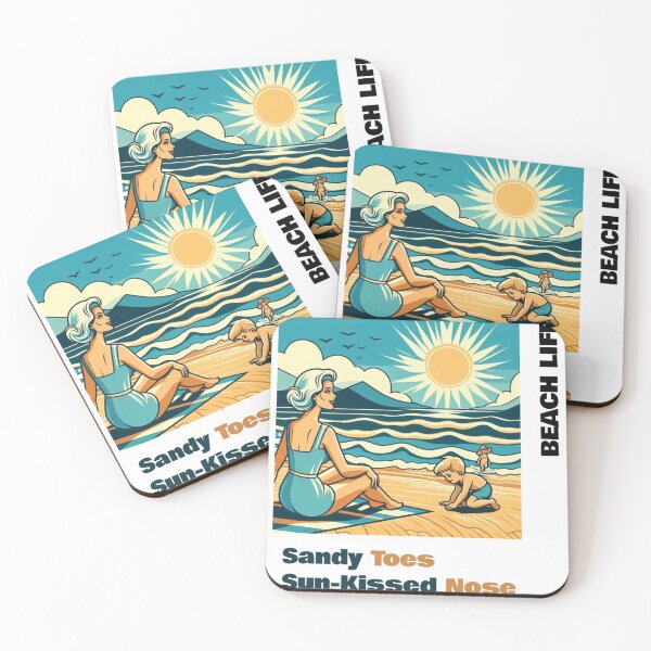 Item preview, Sandy Toes Sun-Kissed Nose Beach Life designed and sold by martaroo.