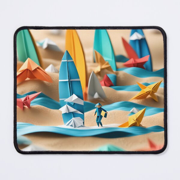 Item preview, Origami Art - Riding the Waves: Surfing Adventures at the Beach designed and sold by ArtfulFolds.