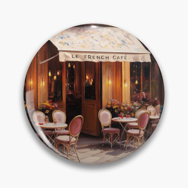 Item preview, “Le French Cafe” | Charming Flower Café de Paris. By Carraann designed and sold by CARRAANN.