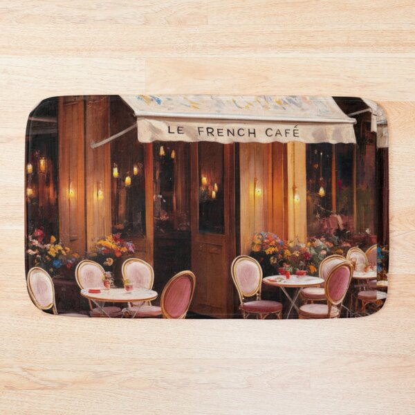 Item preview, “Le French Cafe” | Charming Flower Café de Paris. By Carraann designed and sold by CARRAANN.