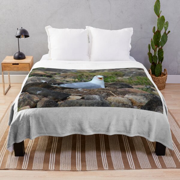 Item preview, Nesting gull protecting her nest designed and sold by vernonite.