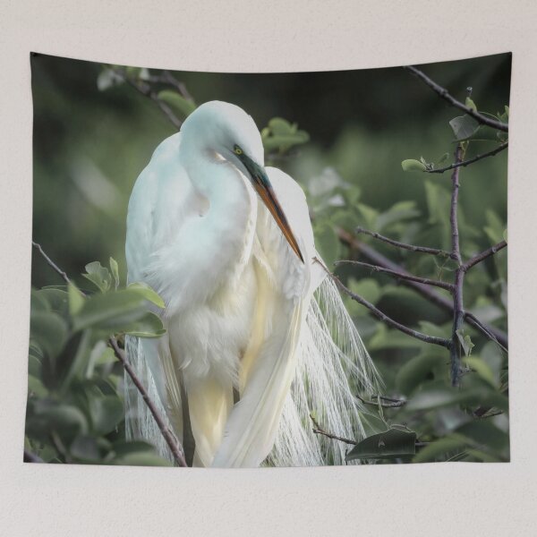 Item preview, Elegant Great White Egret designed and sold by Rebecca Herranen.