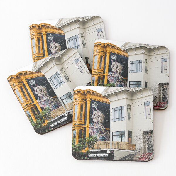 Item preview, San Francisco Lower Haight Skull Street Art  designed and sold by bayviewmedia.