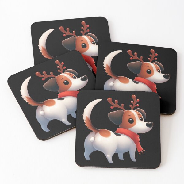 Item preview, Jack Russell wear a Reindeer Costume designed and sold by Piengcron66.