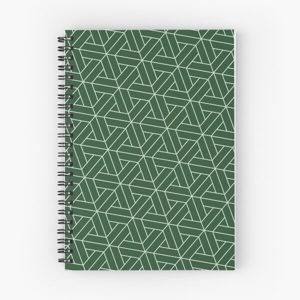 Item preview, Alternating Direction Spiraled Triangles Silhouette Forest Green Print designed and sold by Alchemy-A-La-G.