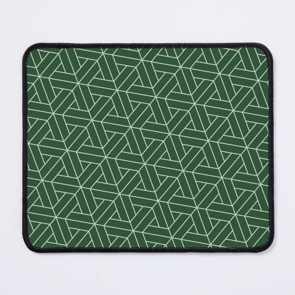 Item preview, Alternating Direction Spiraled Triangles Silhouette Forest Green Print designed and sold by Alchemy-A-La-G.