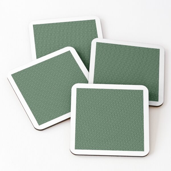 Item preview, Alternating Direction Spiraled Triangles Silhouette Forest Green Print designed and sold by Alchemy-A-La-G.