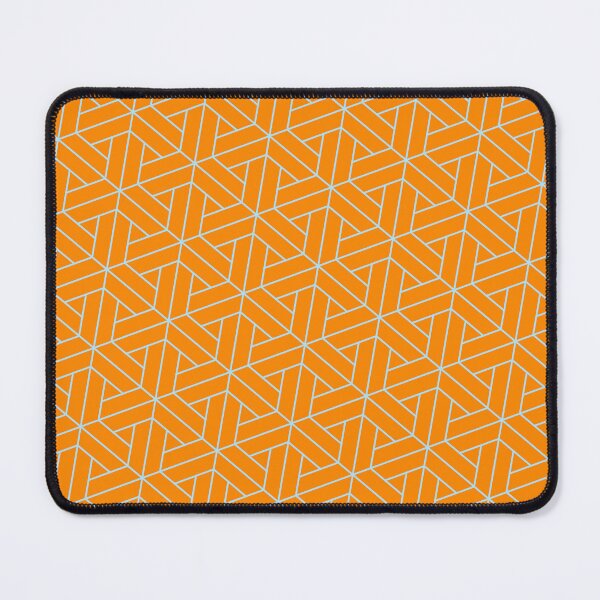 Item preview, Alternating Direction Baby Blue Spiraled Triangles Orange Print designed and sold by Alchemy-A-La-G.