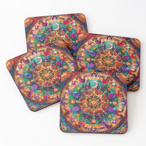 Item preview, Estampado floral mandala colorido adornado designed and sold by dcrc.
