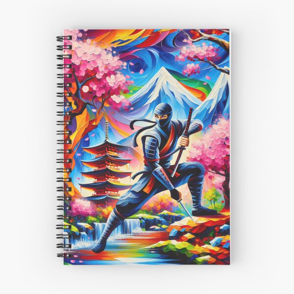 Aperçu de l'œuvre Conception de pagode d'arbre en fleurs de cerisier Ninja créée et vendue par DesignsByLitz.