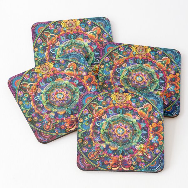 Item preview, estampado floral mandala colorido adornado designed and sold by dcrc.