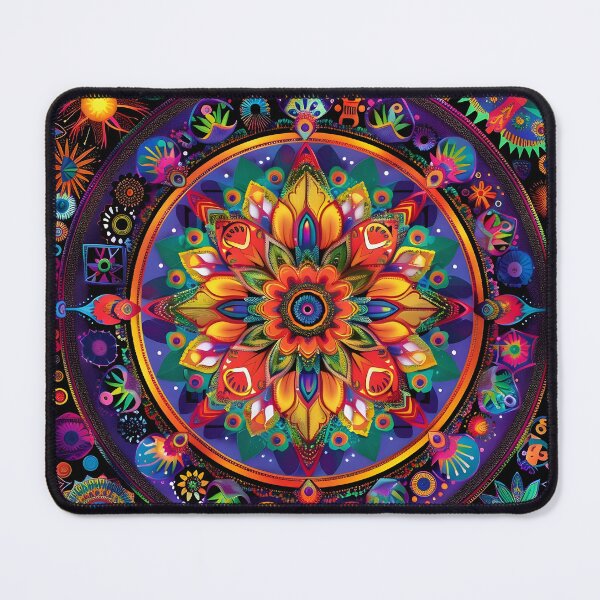 Item preview, estampado floral mandala colorido adornado designed and sold by dcrc.