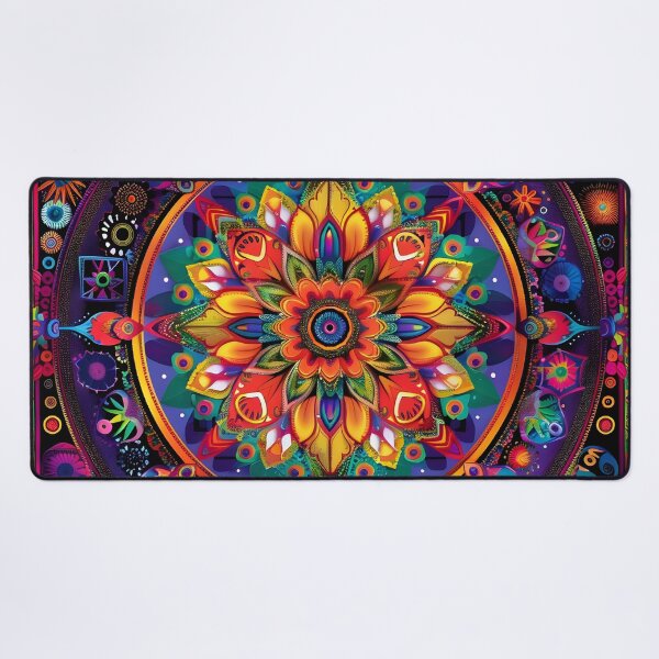 Item preview, estampado floral mandala colorido adornado designed and sold by dcrc.