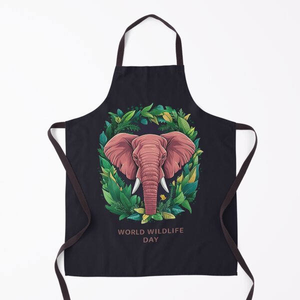 Item preview, WORLD WILDLIFE DAY T-Shirt Hoodie Stickers Hat iPhoneCase MousePad Pillow ArtPrint Cards Posters Mugs Bags Clock Apron designed and sold by likbatonboot.