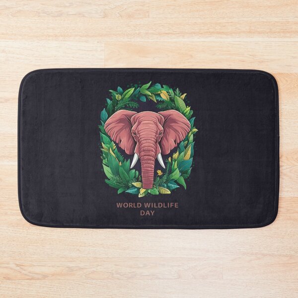 Item preview, WORLD WILDLIFE DAY T-Shirt Hoodie Stickers Hat iPhoneCase MousePad Pillow ArtPrint Cards Posters Mugs Bags Clock Apron designed and sold by likbatonboot.