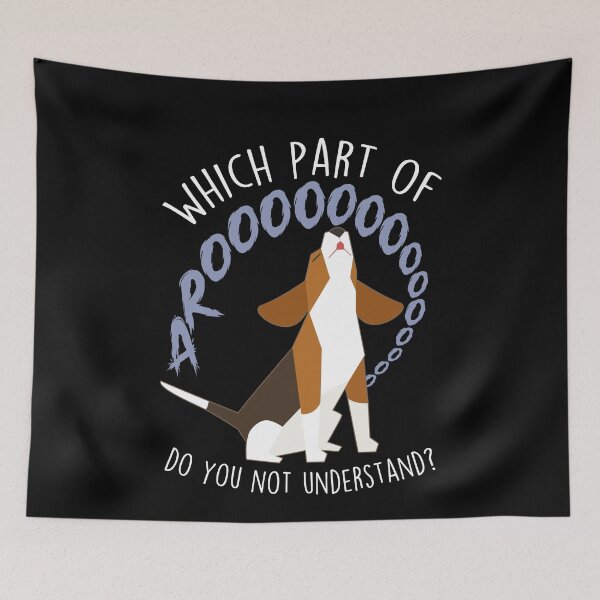 Item preview, Beagle Which Part of Arooo designed and sold by Clara Hollins.