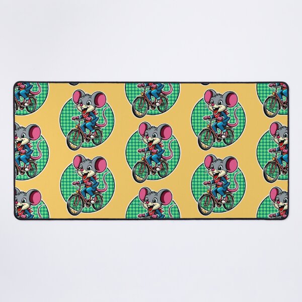 Item preview, Excited Mouse Riding a Bike designed and sold by Ghost on Toast.