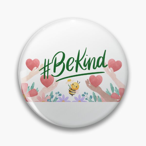 Item preview, Be Kind Cute Bee with Flowers and Hearts Design, Kindness Matter, Mental Health Awareness designed and sold by Jenaxbelle.