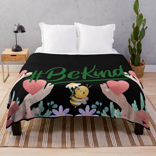 Item preview, Be Kind Cute Bee with Flowers and Hearts Design, Kindness Matter, Mental Health Awareness designed and sold by Jenaxbelle.