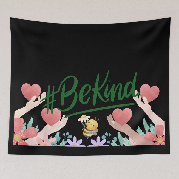 Item preview, Be Kind Cute Bee with Flowers and Hearts Design, Kindness Matter, Mental Health Awareness designed and sold by Jenaxbelle.