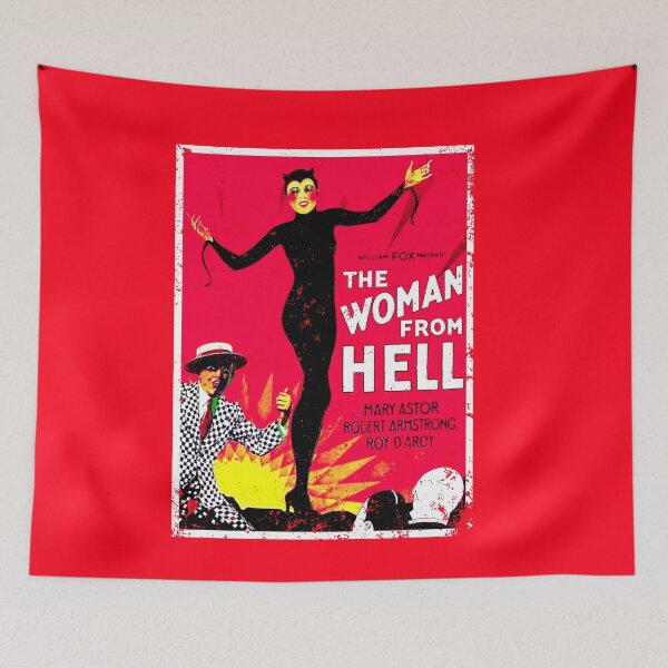 Item preview, The Woman from Hell Retro Movie Poster Distressed designed and sold by Greenbaby.